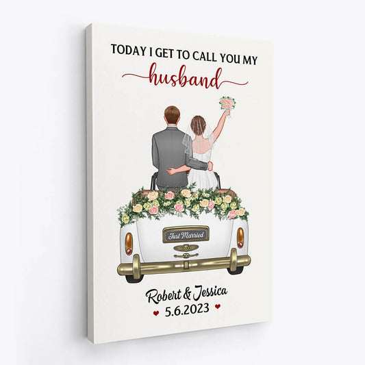 1104CUK2 Personalised Canvas Gifts Wedding Groom