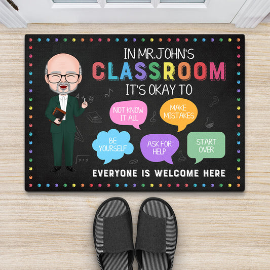1110DUK2 Personalised Doormats Gifts Classroom Teacher