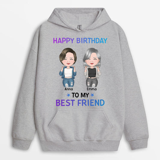 1126HUK2 Personalised Hoodie Gifts Birthday Friends
