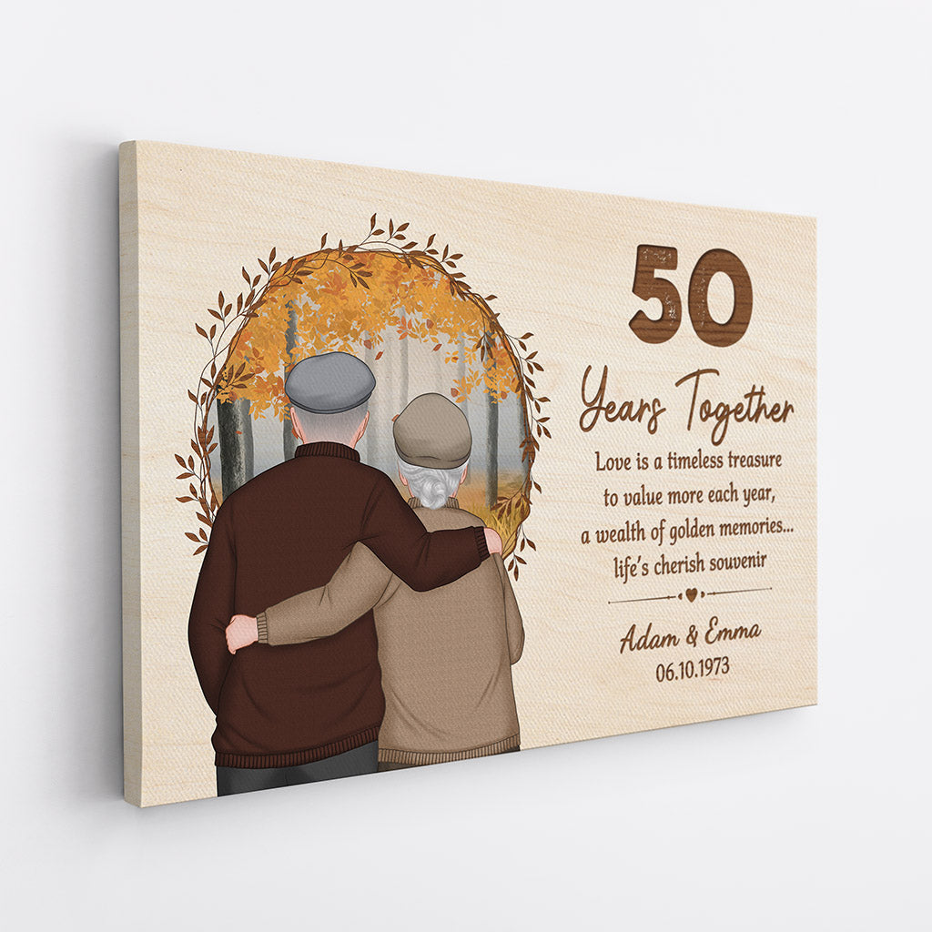 1130CUK2 Personalised Canvas Gifts Anniversary Couples