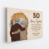 1130CUK2 Personalised Canvas Gifts Anniversary Couples