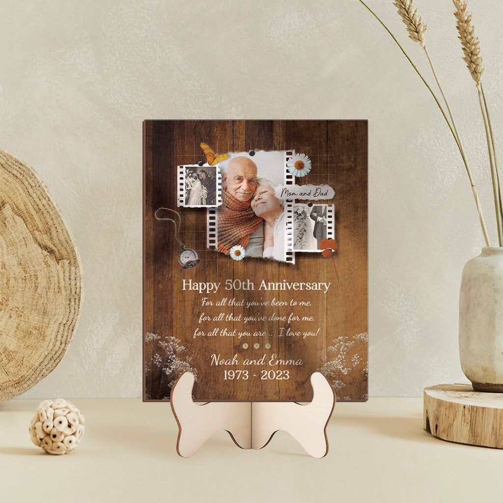 1132QUS2 personalized 50th anniversary gifts wooden anniversary plaques 1132Q8M0G