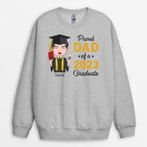 1138WUK1 Personalised Gifts Sweatshirt Proud Dad Mum Graduate