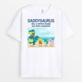 1139AUK1 Personalised T shirts Gifts Beach Dinosaur Grandad Dad
