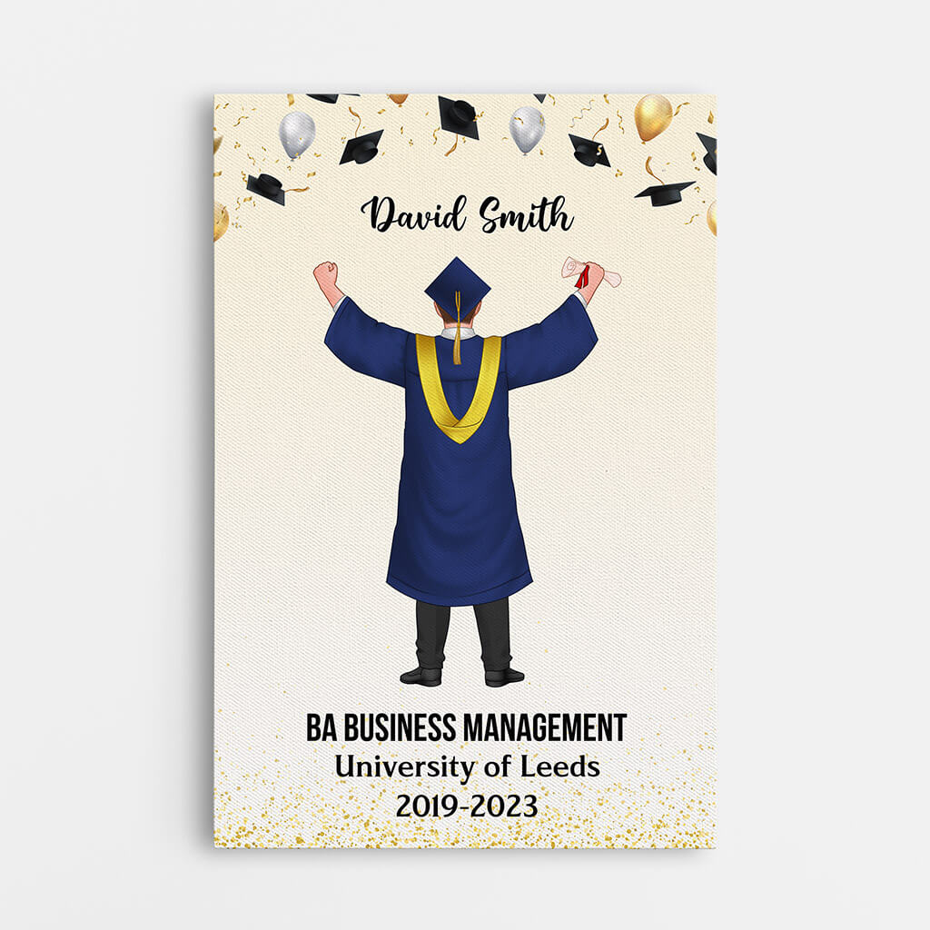 1142CUK1 Personalised Canvas Gifts Her Graduation
