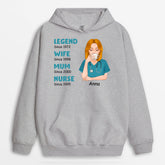 1145HUK2 Personalised Hoodie Gifts Nurse Mom Her