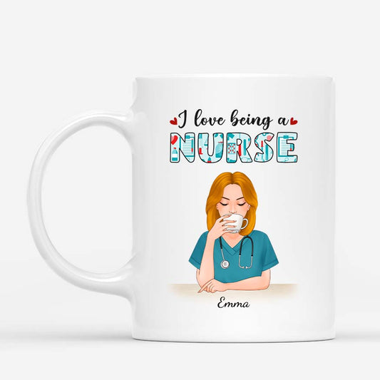 1149MUS1 Personalized Mugs Gifts Nurse