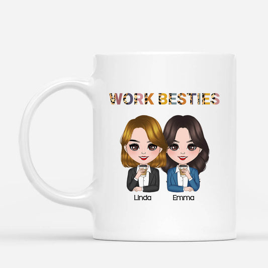 1154MUK2 Personalised Mugs Gifts Punch Work Besties Coworkers