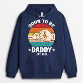 1170HUK2 Personalised Hoodie Gifts Soon Dad