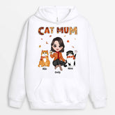 1210HUK2 Personalised Hoodie Gifts Fall Mom Cat Lovers