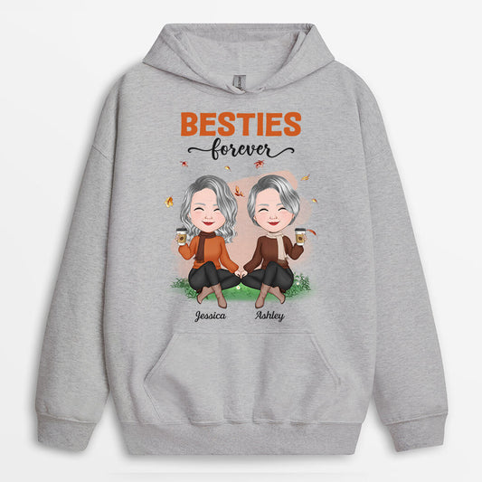 1214HUK2 Personalised Hoodie Gifts Besties Fall Friends