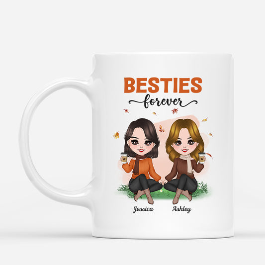 1214MUS1 Personalized Mugs Gifts Besties Fall Friends