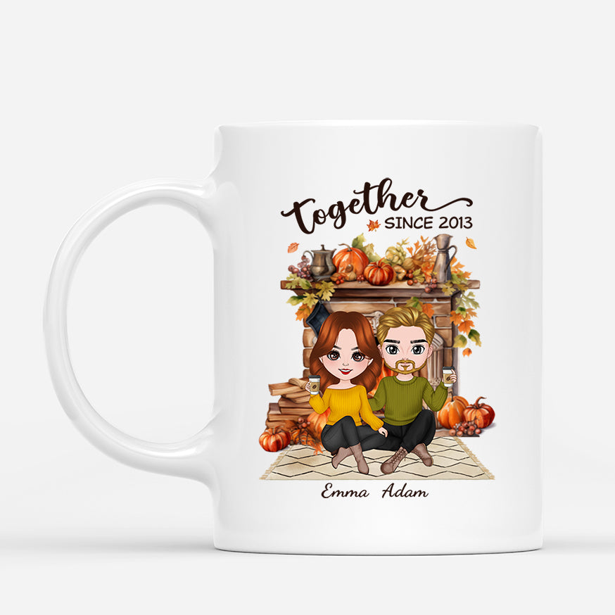 1220MUK1 Personalised Mugs Gifts Fall Season Couples_b34b38ae 0fae 435e 9552 f9b94706cb23