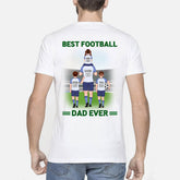 1256huk2 personalised best football dad ever hoodie