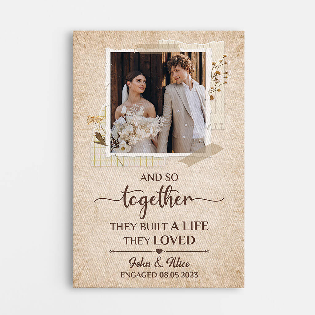 1285CUK1 personalised build a life they love canvas