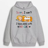 1287HUK2 personalised i have plans with my cat hoodie