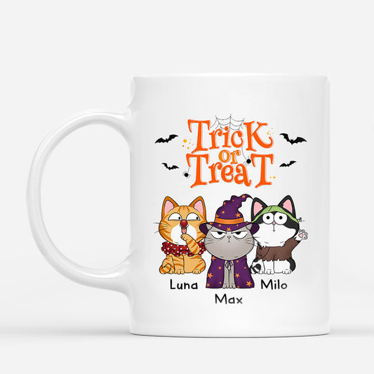 1294MUS1 personalized trick or treat mug
