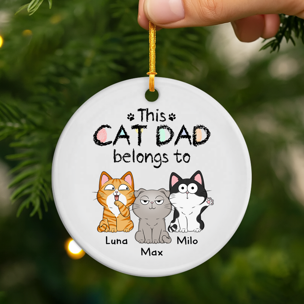 1295OUS2 custom ceramic cat ornaments_ christmas gifts for cat lovers 1295O