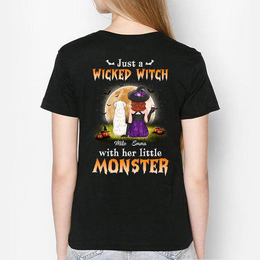 1309AUK1 personalised just a wicked witch with her monster t shirt_cb2ad1a9 93c9 4710 965d 01e4f444ad33