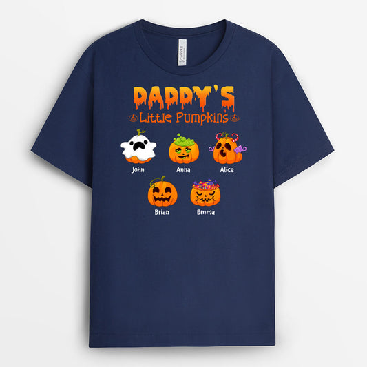 1318AUK1 personalised daddys little pumpkin t shirt