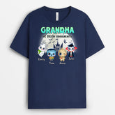 1330AUK1 personalised grandma of little monsters t shirt