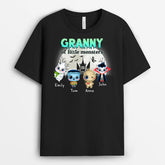 1330AUK2 personalised grandma of little monsters t shirt