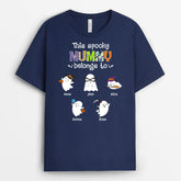 1332AUK2 personalised this mommy belongs to t shirt