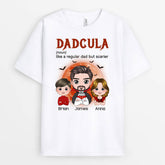 1341AUK2 personalised like a regular dad but cooler t shirt