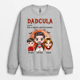 1341WUK2 personalised like a regular dad but cooler sweatshirt
