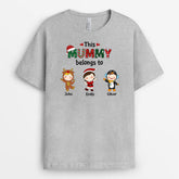 1366AUK2 personalised this grandma belongs to t shirt