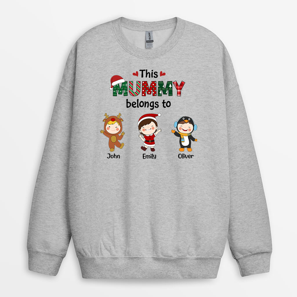 1366WUK2 personalised this grandma belongs to sweatshirt