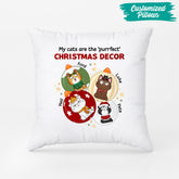 1388PUK2 personalised my cats are perfect christmas decor pillow
