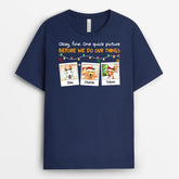 1391AUK2 personalised my dogs are christmas photo t shirt