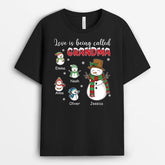 1397AUK1 personalised love is being called grandma mummy t shirt