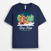 1411AUK2 personalised dog mum christmas t shirt