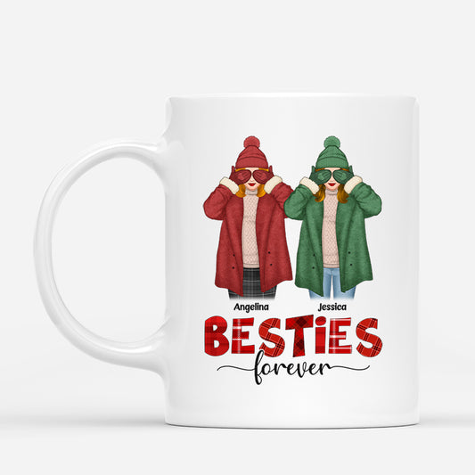 1416MUS1 personalized besties forever mug
