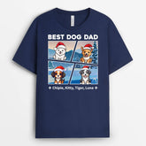 1426AUK1 personalised best dog mum dad t shirt