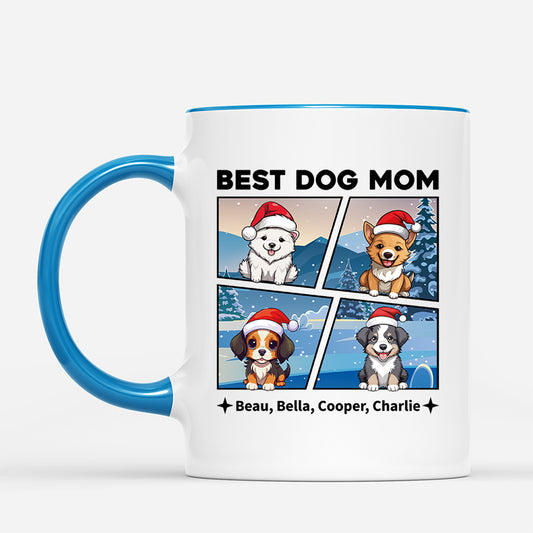 1426MUS2 personalized best dog mom dad winter mug_2879c135 5fe9 4315 8c45 00e4d083679b