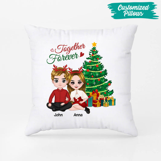 1429PUK2 personalised couple together forever pillow