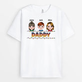 1438AUK2 personalised the best grandad xmas t shirt