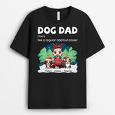 1450AUK2 personalised like a regular dog dad but cooler t shirt