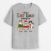 1451AUK2 personalised this cat mum dad belongs to t shirt