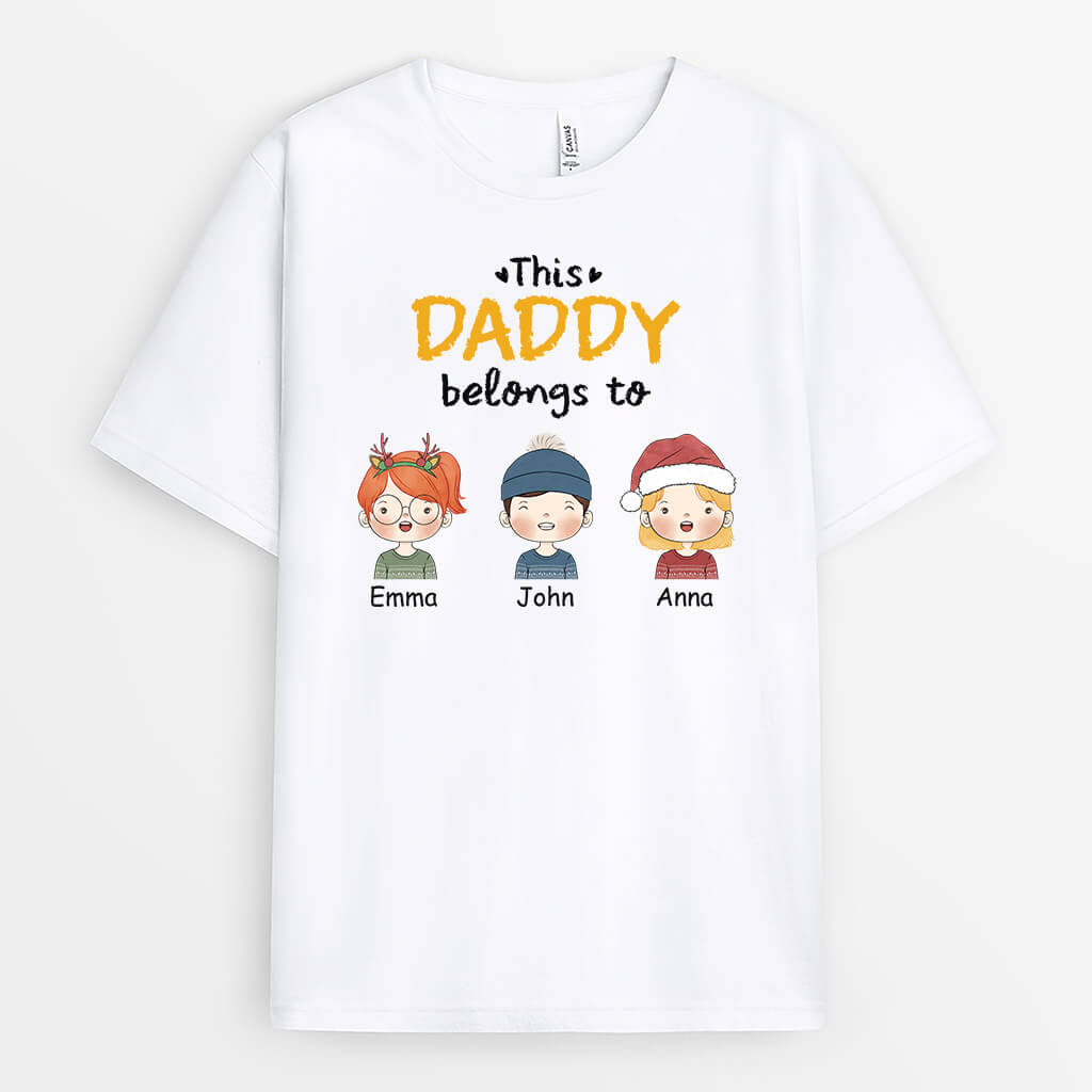 1463AUK1 personalised this grandad belongs to t shirt