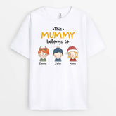 1463AUK1 personalised this grandma belongs to t shirt