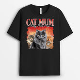 1482AUK2 personalised cat mum cat dad t shirt
