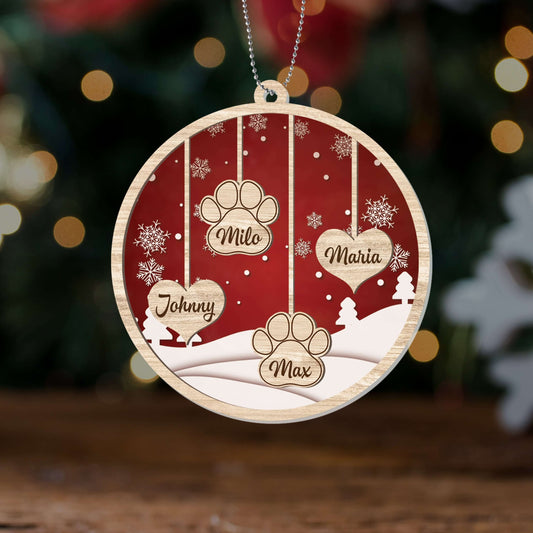 1500OUK2 personalised christmas family orrnament
