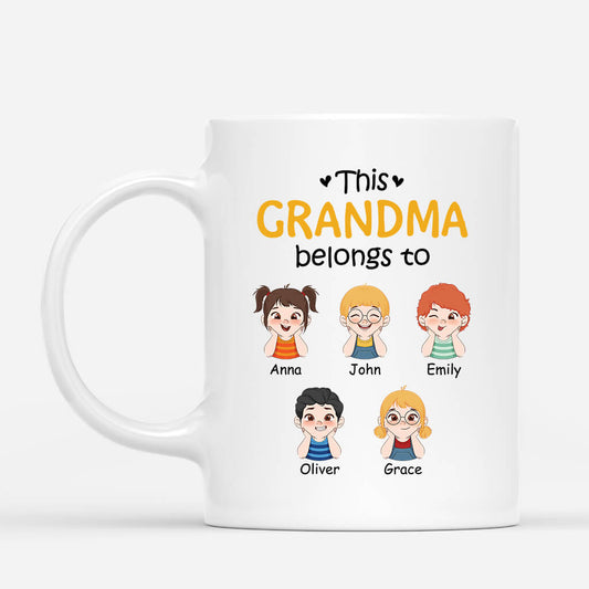1517MUK1 personalised this grandma belongs to kids mug_9668f404 6158 475a 9c80 2e33dda9401d