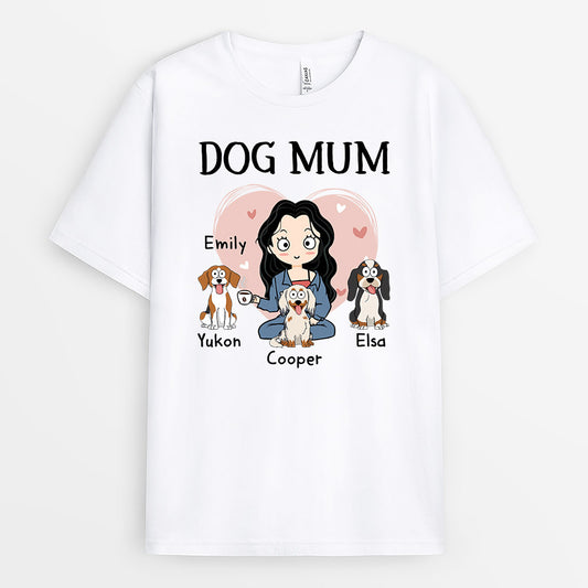 1531AUK1 personalised dog mum dog dad t shirt