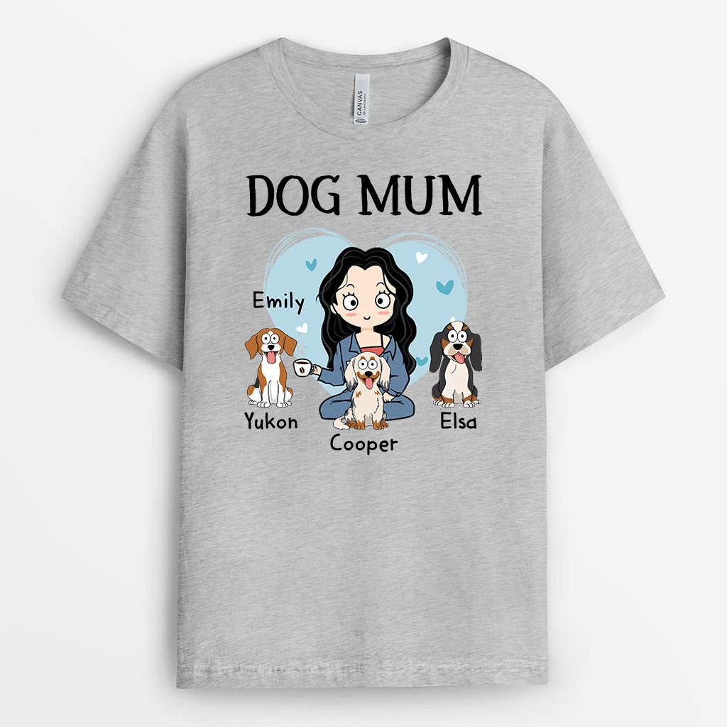 1531AUK2 personalised dog mum dog dad t shirt