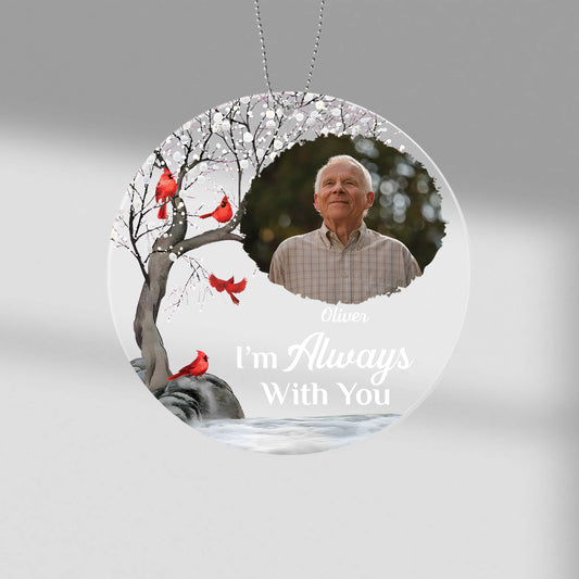 1535OUK1 personalised im always with you ornament
